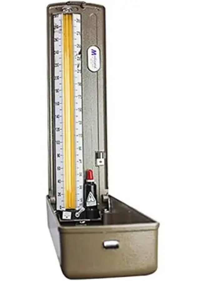 Medsiana Professional Desktop Mercury Blood Pressure Monitor - High Precision Manual Sphygmomanometer for Clinical and Home Use